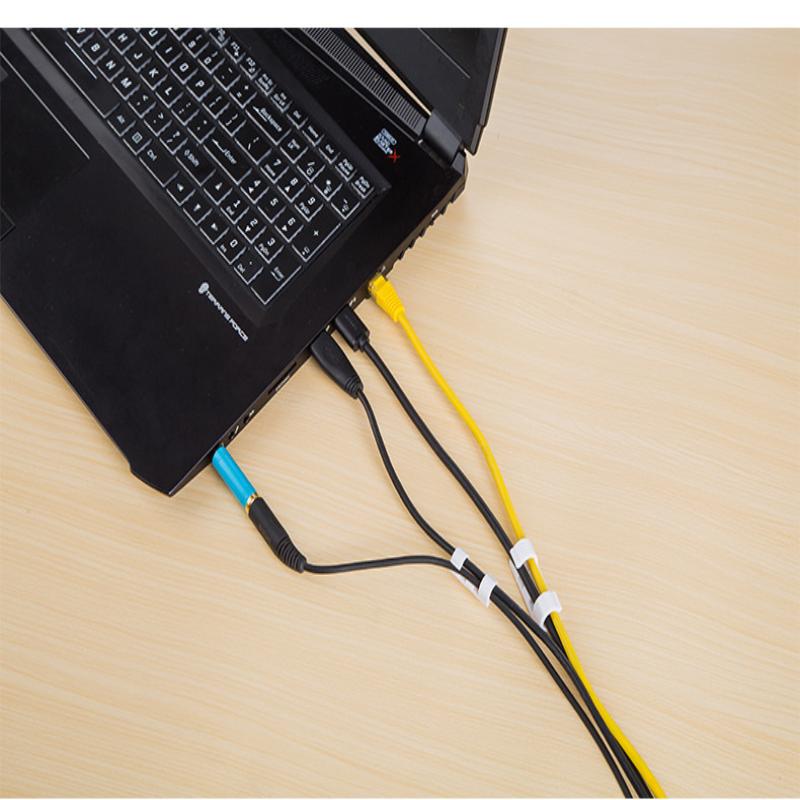 20-100 ks Samolepicí klipy na kabely, držák na stůl/zeď, organizér, fixátor pro počítač, USB nabíjení, data