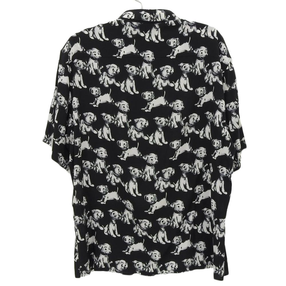 Celine Men's All-Over Print Dog Shirt, Black/White, Size 38, 2C717307Q Tops 38 Black WhiteUsed