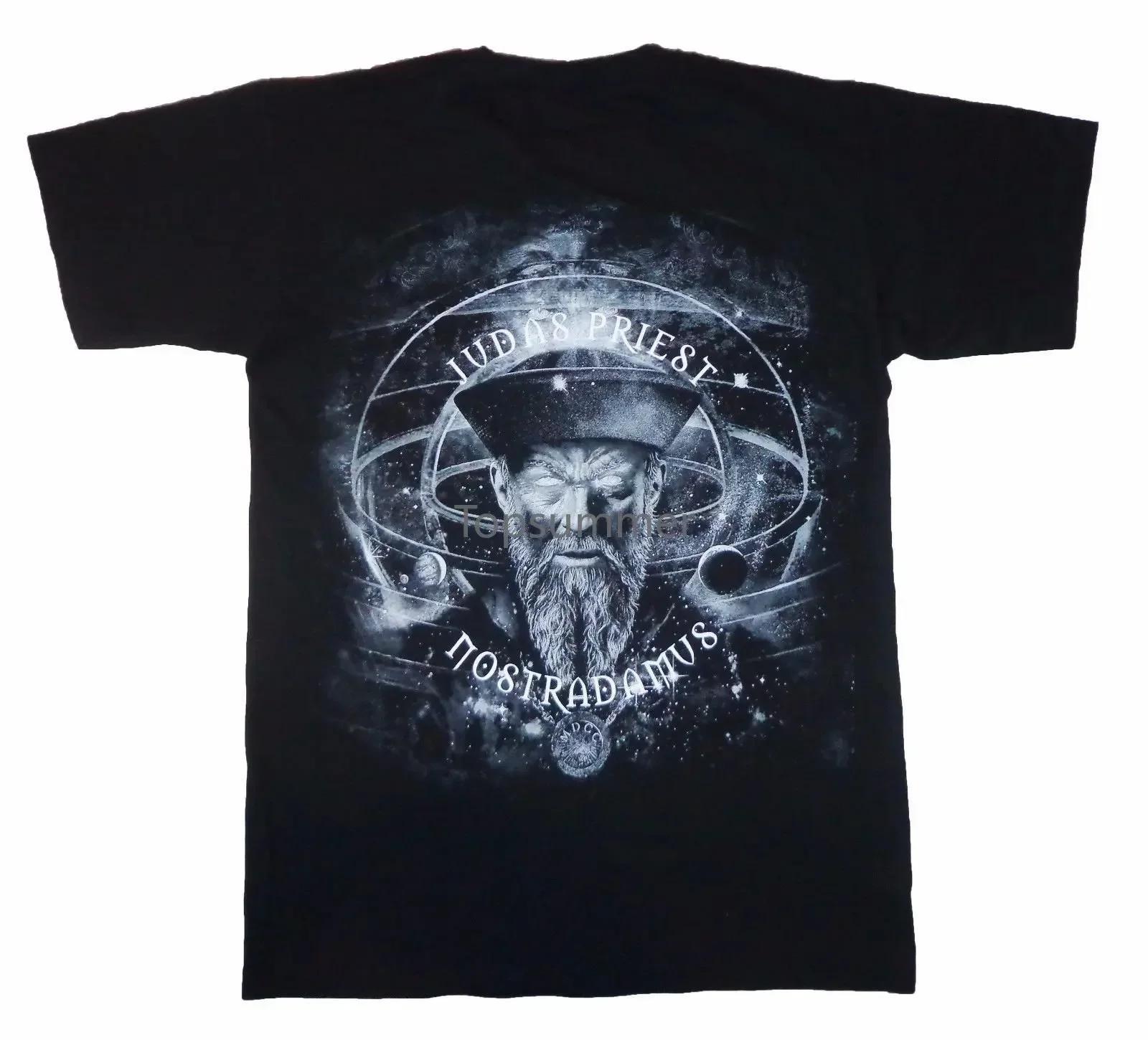

Judas Priest Лошади Нострадамус Черные Футболки Футболка Одежда Короткий Рукав Хлопок Модная Футболка S чёрный
