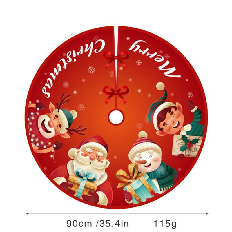 Christmas  Tree  Skirt Large Round Fashion Tree Skirt For Xmas Ornaments And Holiday Decorations