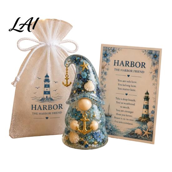 Gnom-Ornament Emotionale Stützfigur mit Karte und Aufmunterungsgeschenk für Sie Mullbeutel Positive Energie Frauen Dekoration