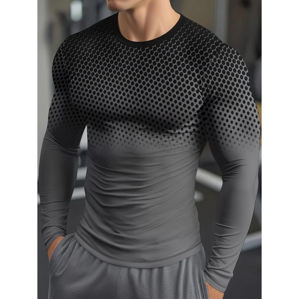 Men's Sports Top Long Sleeve Fitness Versatile Comfortable Breathable Pullovers Long Sleeves Men’s