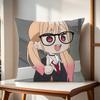 Marin Kitagawa Anime Throw Pillow Cover Double Sided 2D Soft Linen Pillow Cover Bedroom Living Room Couch Decor Cute Sweet Gift
