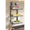 Suction Cup Storage Rack, Kitchen Wall Mounted Multifunctional Side Dish Tray, Foldable Multi-layer Fruit and Vegetable Storage Rack