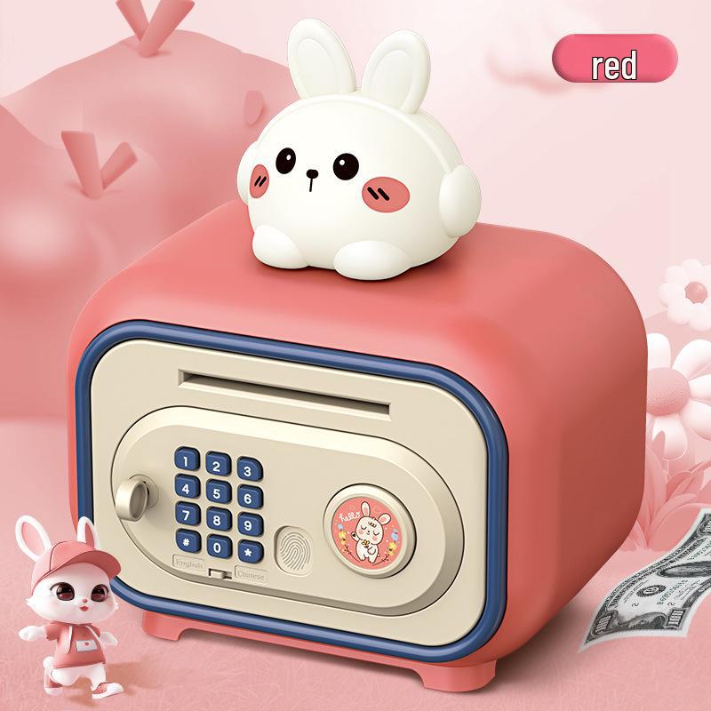 Large Capacity Fingerprint Piggy Bank for Kids - Automatic Money Roll & Birthday Gift