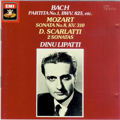 CD BACH / SCARLATTI / MOZART - Partita Nr. 1 Bwv.825 Usw.: Dinu Lipa CDC7475172 EMI 1986 Deutschland Klassik Gebraucht