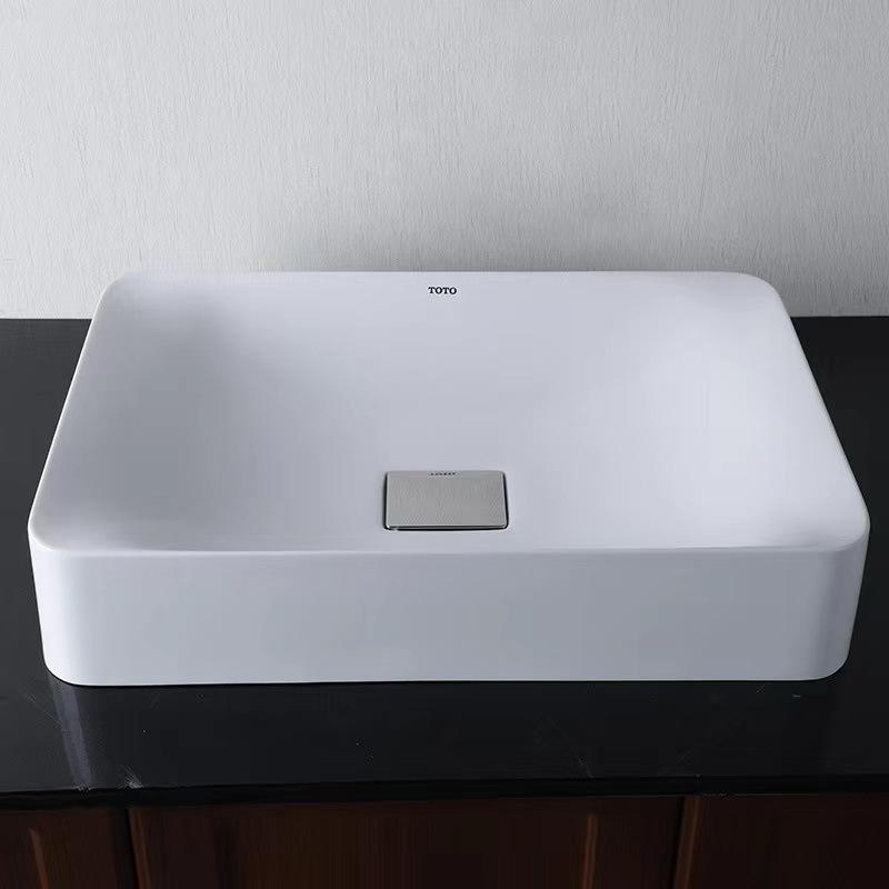 TOYO Ceramic Countertop Basin PJS01W/02/03W Tabletop Bathroom Washbasin LW709B
