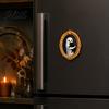 Kitchen Refrigerator Magnet 1/6Pcs Halloween Retro Frame Magnet Wooden Fridge Set Decoration Memo Note Holder for Holiday Party Cartoon