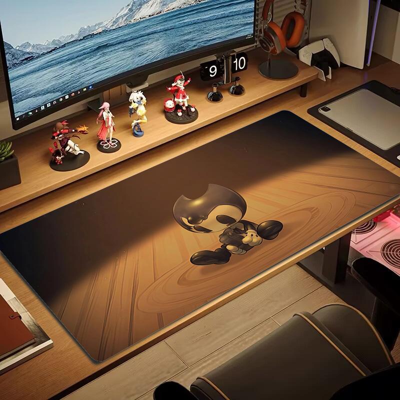 Bendy2 Print  Cushion Non-slip Laptop Tablet Big Mousepad XXL Mat Mini PC Playmat With Lock edge