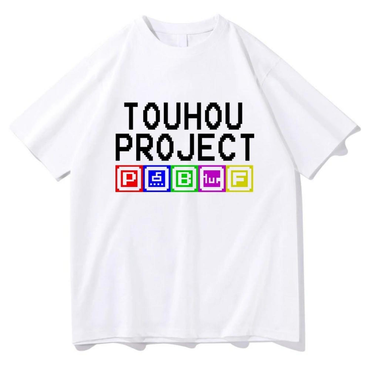 

Аниме TouHou Project Добро пожаловать в Ад Футболка 2025 Женская Одежда Одежда Харадзюку Летние Топы Унисекс Графические Футболки(1) S чёрный