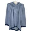 MM6 S52GU0076 Draped Pullover Hoodie Tops S blueUsed