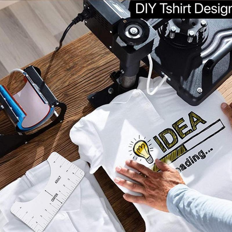 Hemd Lineal Heißpresse Ausrichtungswerkzeug T-Shirt Führung High-Definition T-Shirt Lineal Platzierung Exquisite Handwerkskunst Für