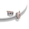 Elegant Drop Earrings For Women Rose Gold Color Bride Wedding Fine Jewelry Luxury Earring Gifts