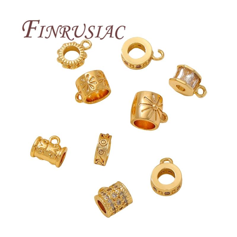 18K Gold Plated Bails,Pendant Bail,Bail Beads Charms Connectors For Jewelry,DIY Necklace/Bracelets Making Accessories