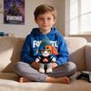 Fortnite Water Sprite Plush Toy With Short Pile Fabric For Kids And Collectors