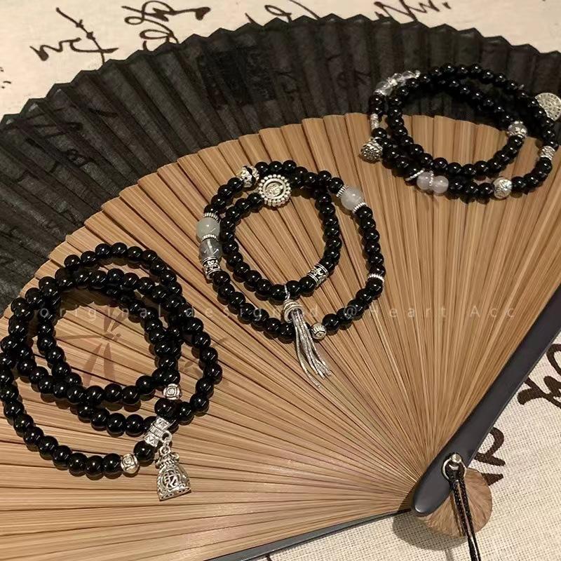 Ancient Wind Blue Fog Mountain Ghost Spending Money Bracelet Hei Yao Double Layer Beaded Assassin Wu Liuqi Surrounding Couple Bracelet