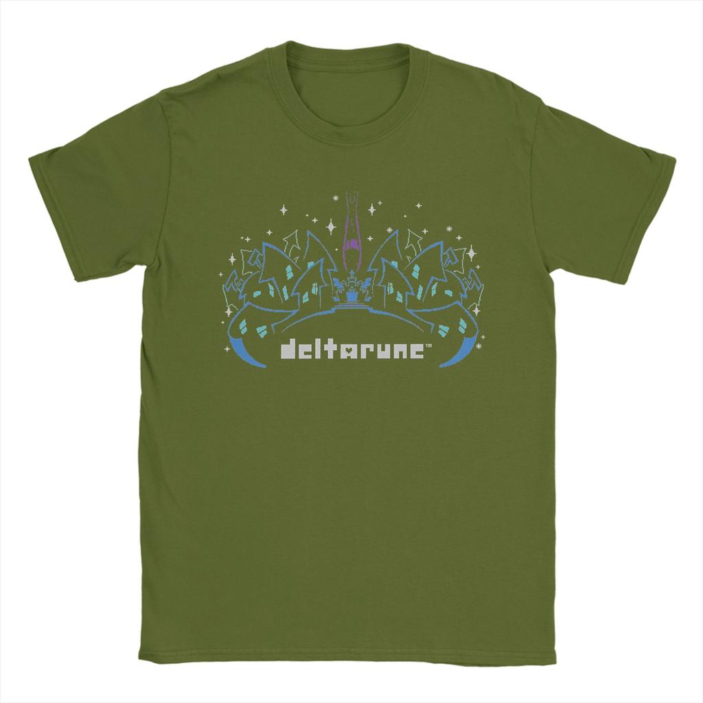 Unisex TShirt Deltarune Funny Pure Cotton Tee Shirt Short Sleeve T Shirts Crewneck Clothing Graphic