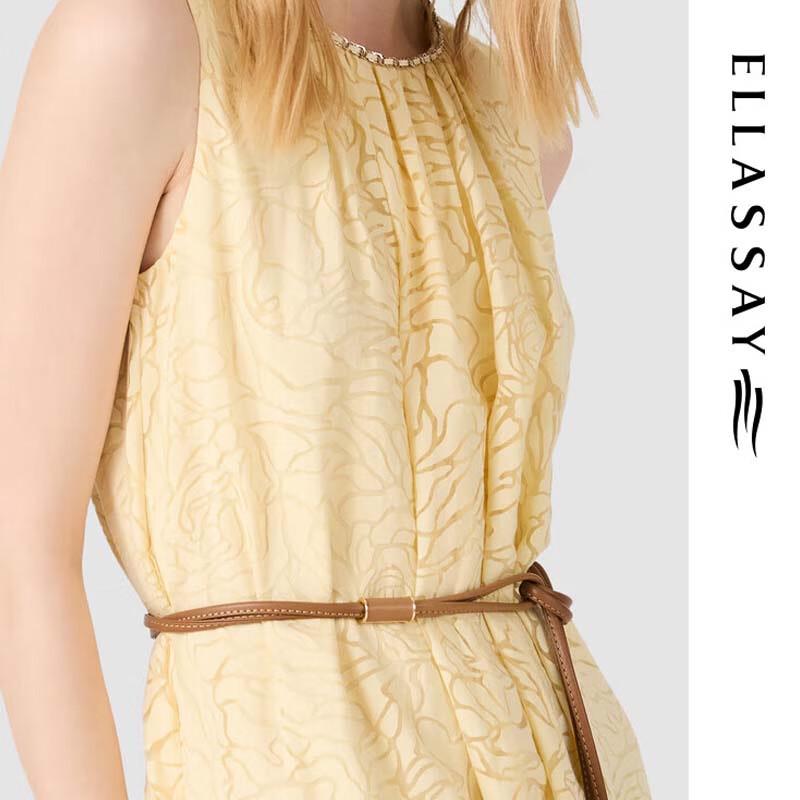 ELLASSAY Women's 3D Lightweight Floral Print Mid-length Dress