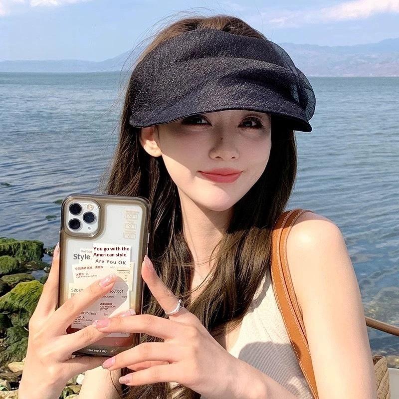 Crownless Sun Hat UPF50 Plus for Women Foldable Headband UV Protection for Summer Beach Hiking Trips