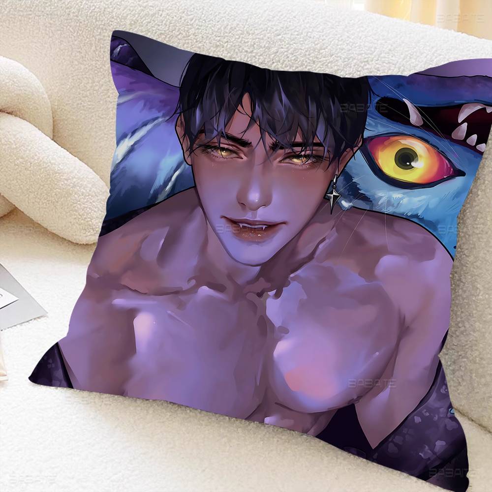 Anime KPop Saja Boys D-Demon H-Hunters Pillow Cushion Cover Pillowcase Living Room Sofa Home Decor Customized
