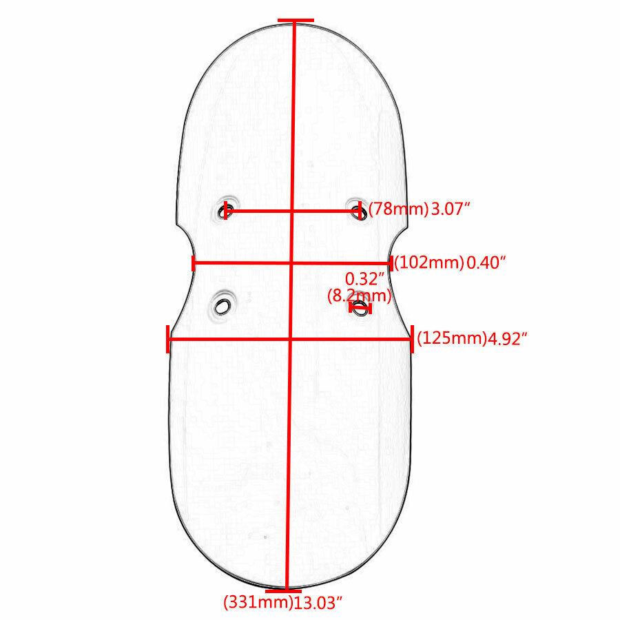 

Strange Motorcycle Short Front Fender For Victory Bonneville T100 Scrambler Thruxton 90 01-16 матовий чорний колір