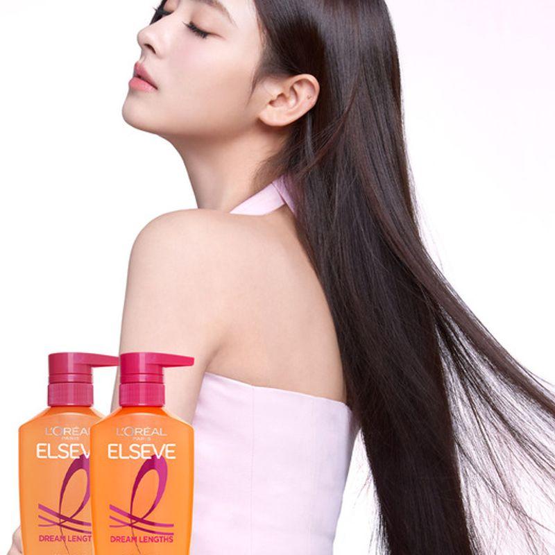 [2-teiliges Set] Dream Length Shampoo 400ml + Spülung 375ml