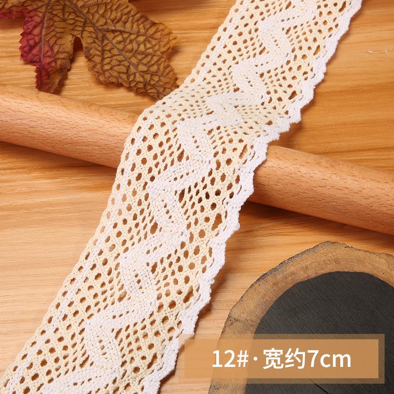 Hollow Lace Handmade Diy Decorative Lace Strap Clothing Clothes Tablecloth Curtains Fabric Material Cotton Thread Lace Edge