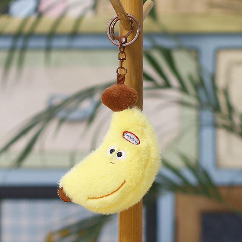 Cute Banana Plush Keychain Cartoon Toy For Bag Pendant Gift For Kids