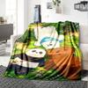 We Bare Bears Print Flannel Blanket High Quality Warm Comfortable Cover for All Seasons Perfect for Gifts Home Decor