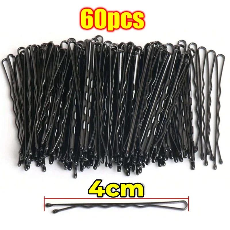 Black Hairpins for Women Hair Clip Lady Bobby Pins Invisible Wave Curly Bride Disposable Hairgrip Barrette Hair Clips
