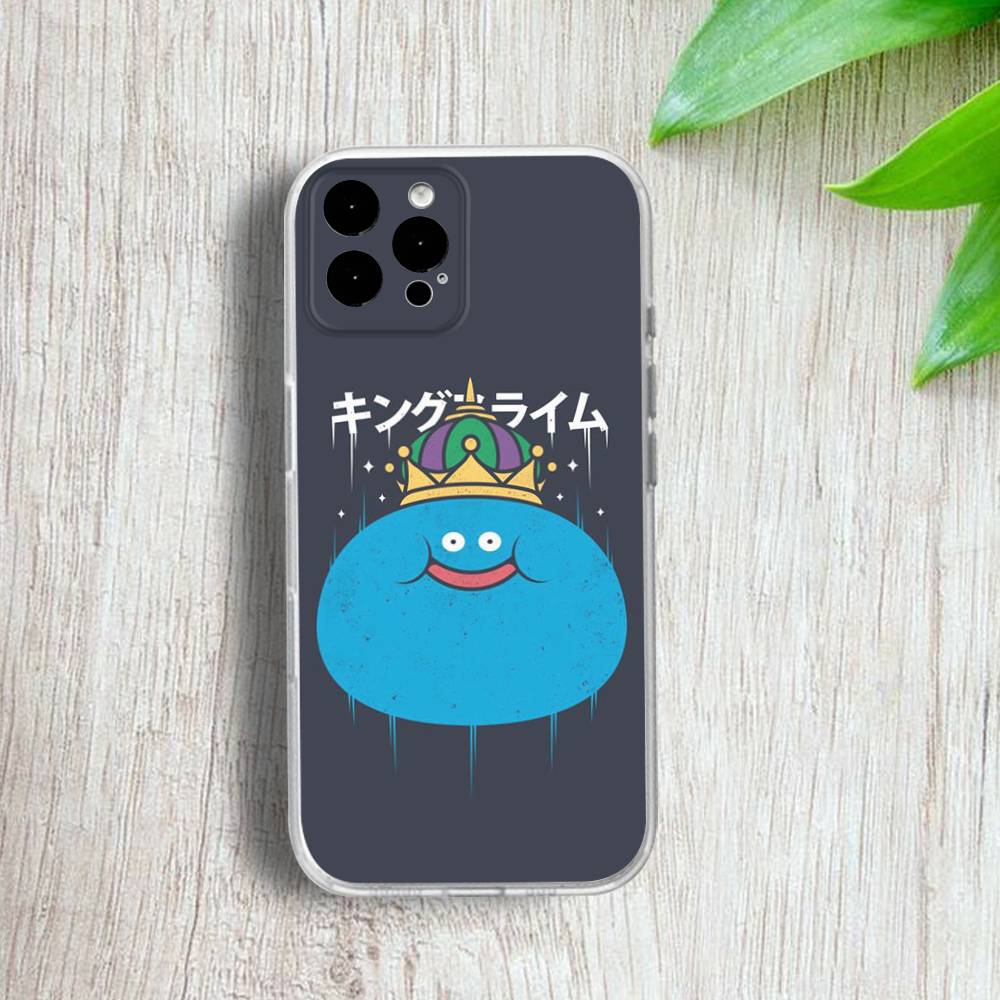 Dragon Q-Quest S-Slime Phone Case For iPhone 17,16,15,14,13,12,Pro,Max,Plus,E,SE4,Air,Mini Transparent Cover