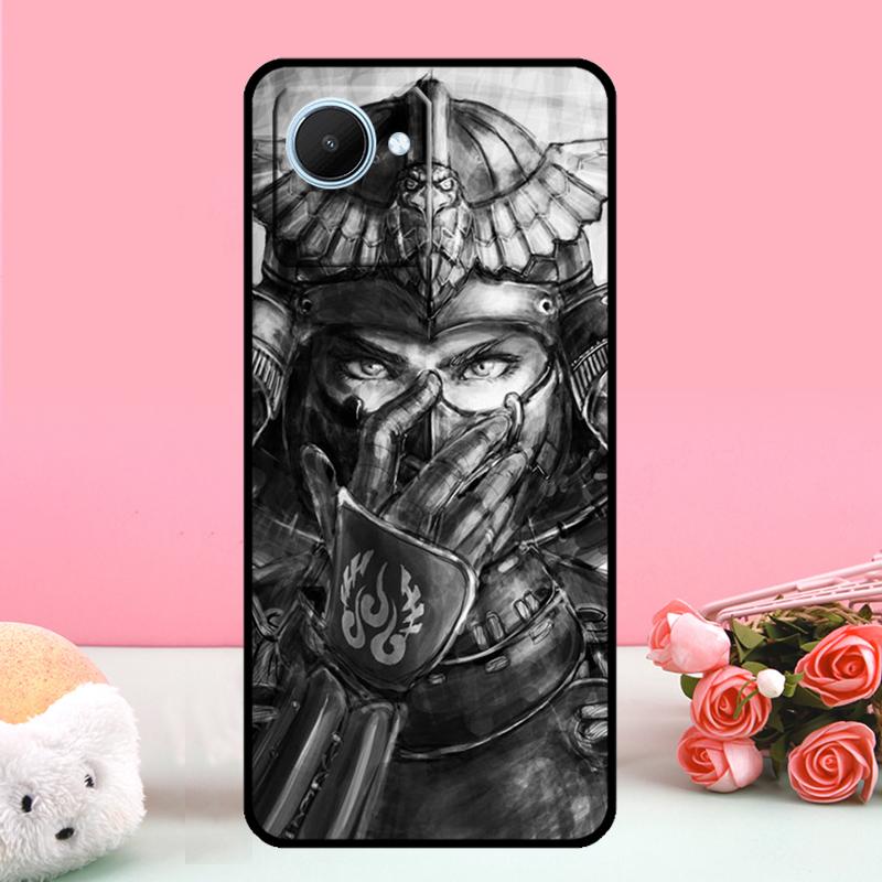Samurai Japan Art For Realme C55 C71 C53 C67 C75 C61 C33 C63 C51 C65 10 11 12 13 14 15 Pro Plus GT7 Pro Case
