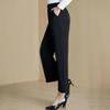 Pastel Early Autumn Elastic Waist Straight Leg Casual Pants for Women