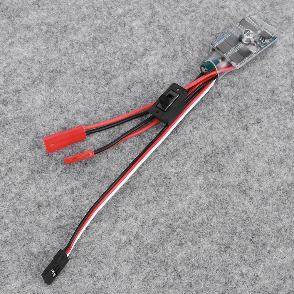 30A Two‑Way Brushed Electric Speed Controller ESC Fit for WPL C14 Celsius C24 Celsius B14 Celsius B24 Celsius B16 Celsius B36 RC Car(Black )