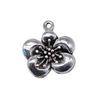 Simple Flower Charms Antique Alloy Pendants For Minimalist Floral Jewelry