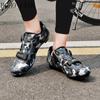 Nuove scarpe da bicicletta, scarpe da ciclismo, scarpe da bicicletta con chiusura stradale in gomma, scarpe da ciclismo sportive da uomo