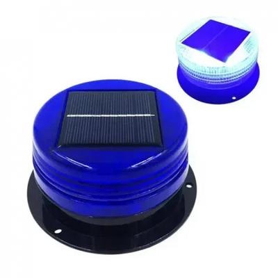 Feu d'avertissement magnétique à 8 LED à énergie solaire pour voiture, camion, véhicule, stroboscope, lampe ambre, signal d'urgence, capteur automatique