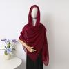 Spot Thin Solid Color Polyester Cotton Monochrome Sprinkled Gold Small Sequins Scarf Women'S Bag Headscarf Shawl Xiyin