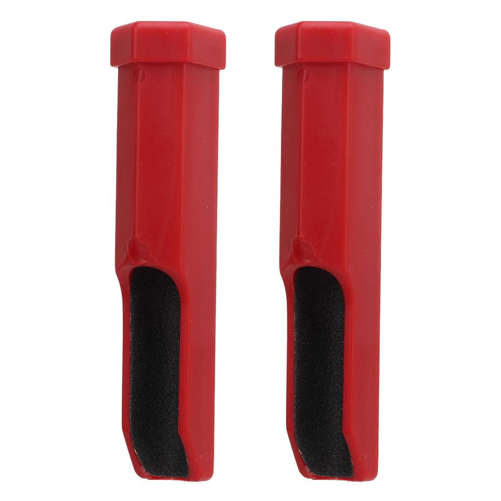 2 Stück Billard Pool Queue Spitze Schleifer Leichtgewicht Queue Spitze Former Rot Langlebige Kunststoff Feile Polierer