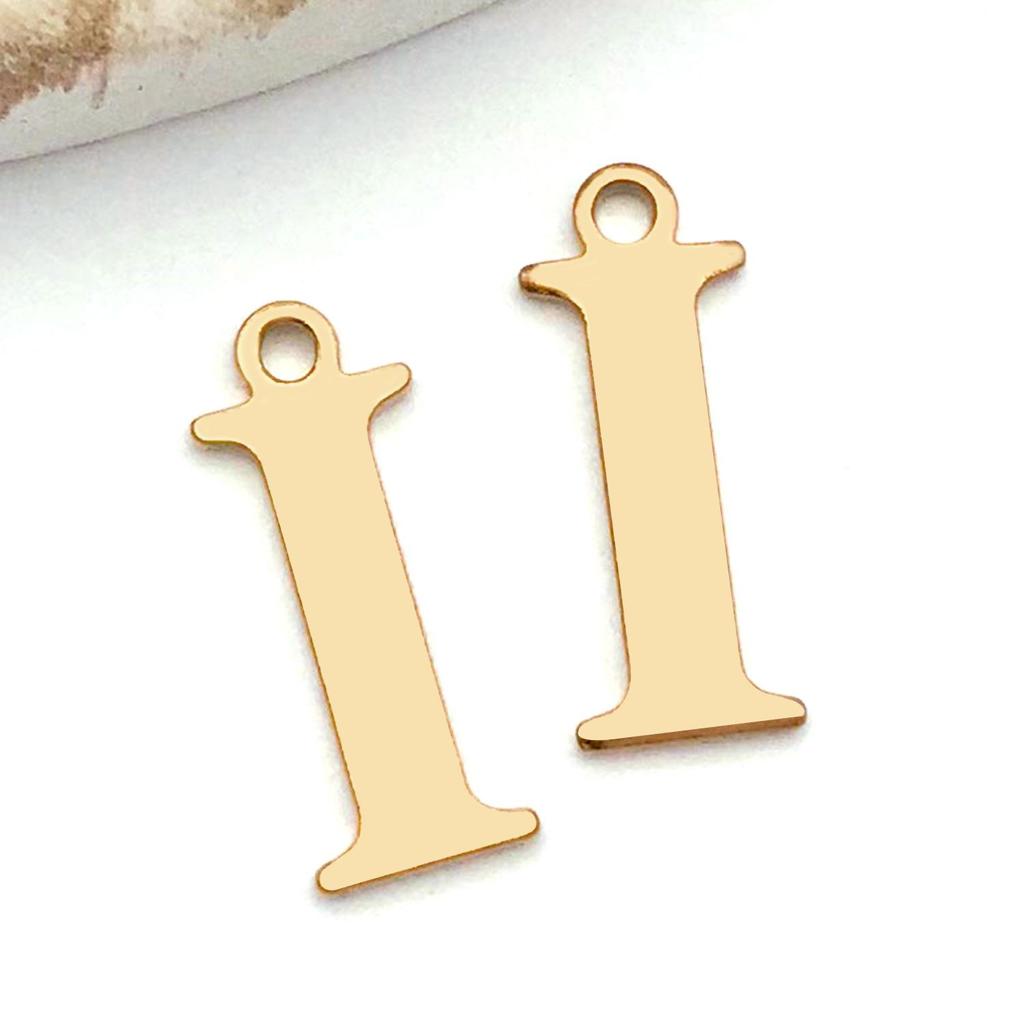 Stainless Steel Alphabet Pendant Jewelry Accessories for DIY Necklaces, Bracelets & Earrings