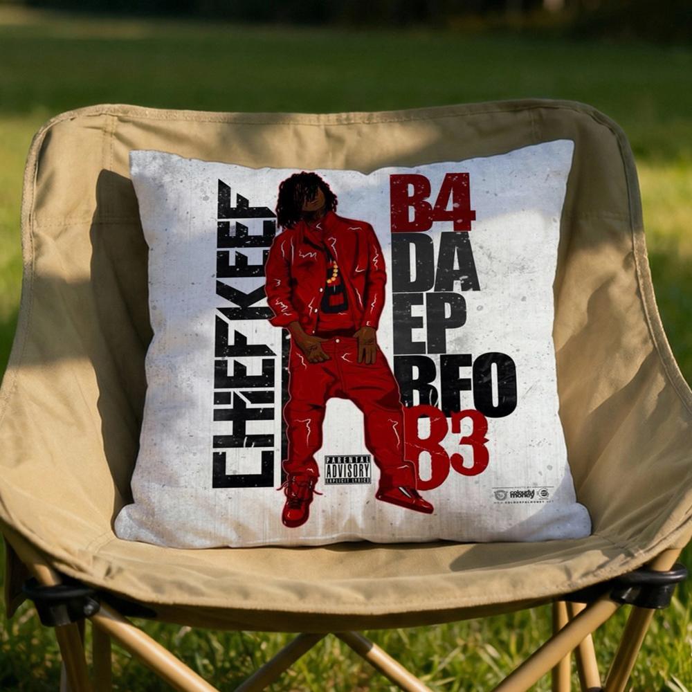 

Rapper CChief KKeef Cushion Cover Soft Reversible Durable Pillow Cover MultiScene Use for Home Car Daily Comfort 30x30cm