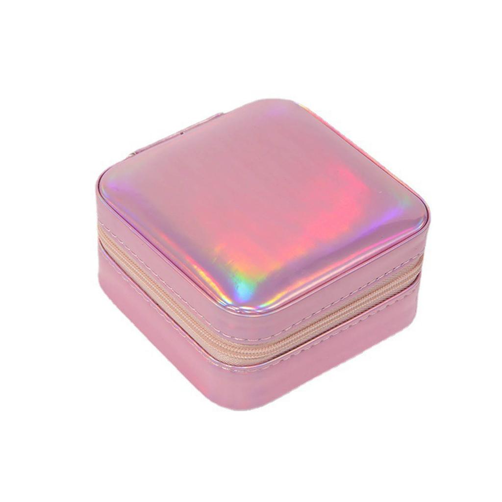 Jewelry Box PU Leathers Small Portable Travel Organizer Display Storage Holder Boxes for Rings Earrings Necklacets Gift