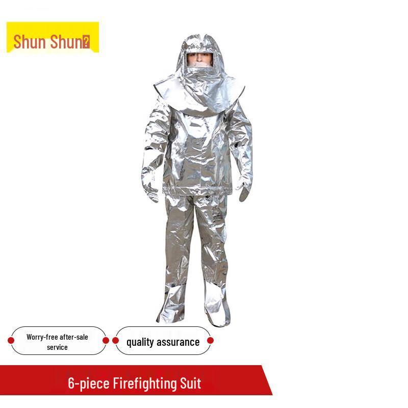 Firefighter Heat-Resistant Suit 6-Piece Set