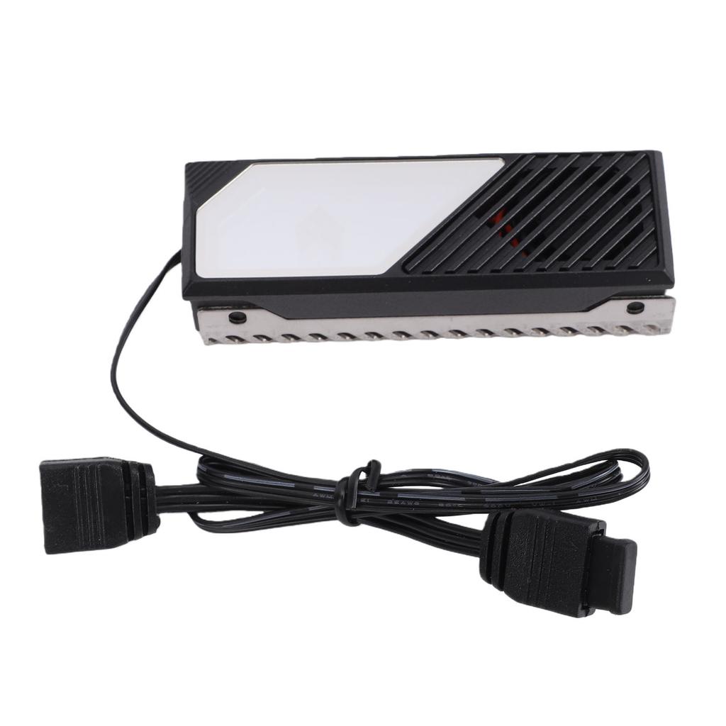 SSD Heatsink RGB Synchronization Thermal Conductive Silicone Pad Custom Dynamic LED Lighting Dazzling Lens M.2 NVMe