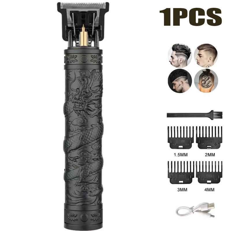 1-5PCS New T9 USB Charge Electric Hair Clipper Shaving Head Carving Electric Shaver Electric Pusher Hair Trimmer for Men Care