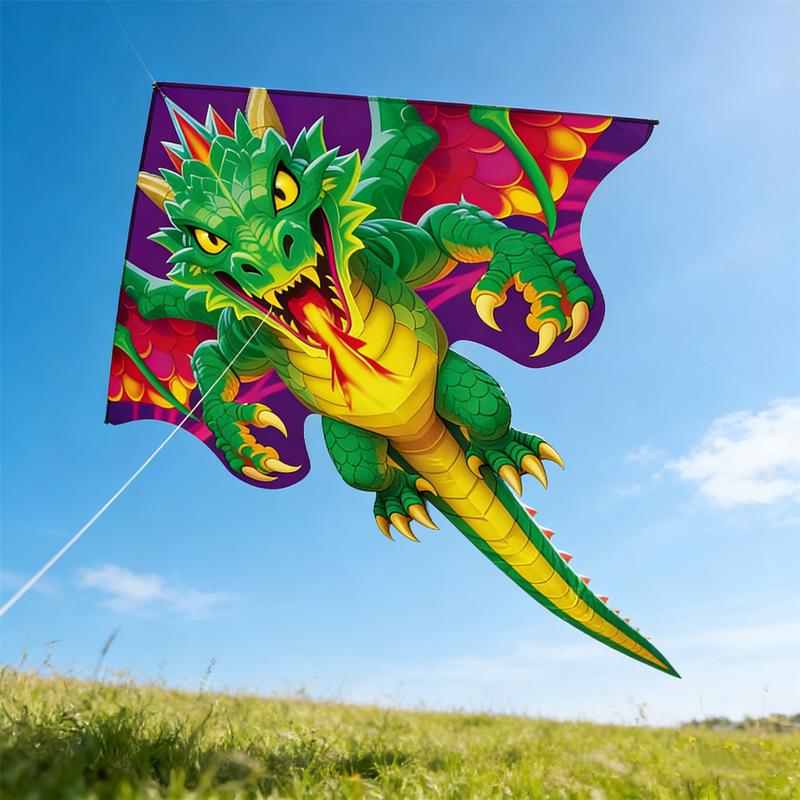 Chinese Dragon Kite Upgraded Hot Cut Craft Cartoon Kite Suitable For Beginners With 100M Kite String Outdoor Flying Toy