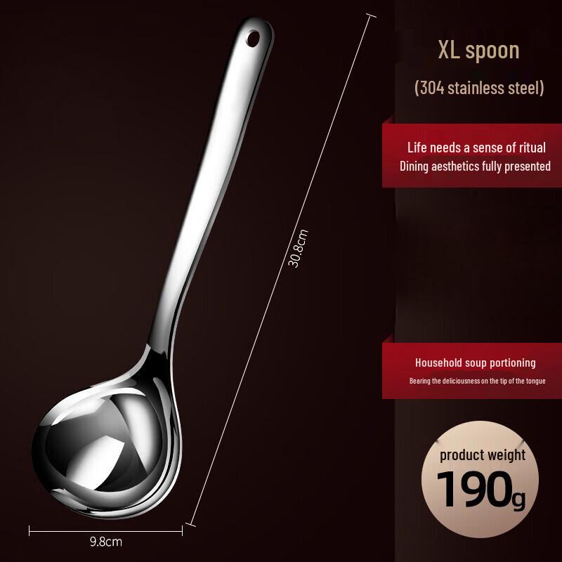 Abay 304 Stainless Steel Kitchen Soup Ladle