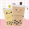 Milk Tee Pencil Case Cute Pen Pencil Telescopic Holder Pop Up Stationery Case, Stand-up Retractable Transformer Bag Standing Organizer