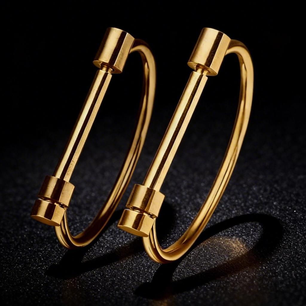 Women's Light Luxury Stainless Steel Horseshoe Bracelet - Non-fading, Simple, Versatile Fashion Wristband, European and American Style.