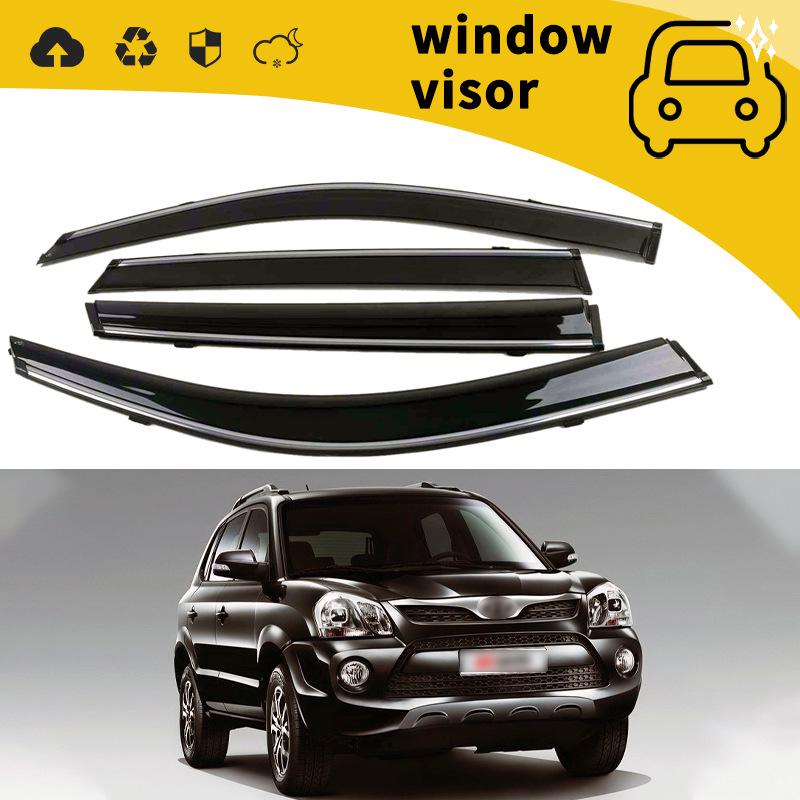 Hyundai Tucson 08-21 Rain Guards: Door Visors & Window Deflectors for Modification & Decoration